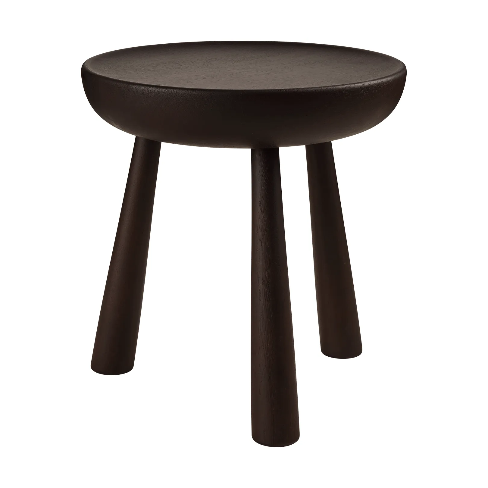 Totto σκαμπό, Dark stained laquered sapelli, Ø31x32,6 εκ. GUBI