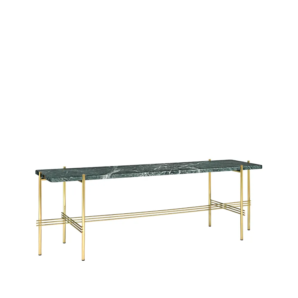 TS Console 1 console table, μάρμαρο πράσινο, ορείχαλκη βάση GUBI