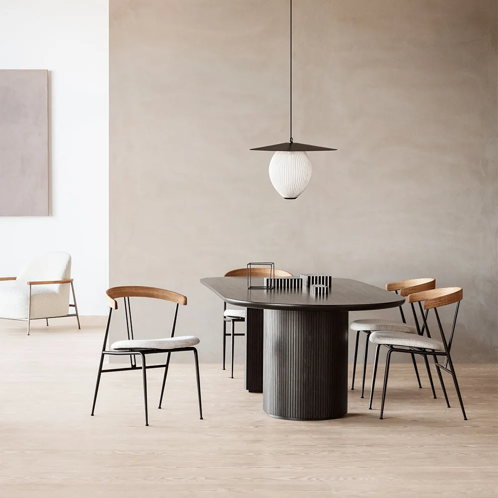 Καρέκλα τραπεζαρίας Violin, Karakorum 001 white-covered GUBI