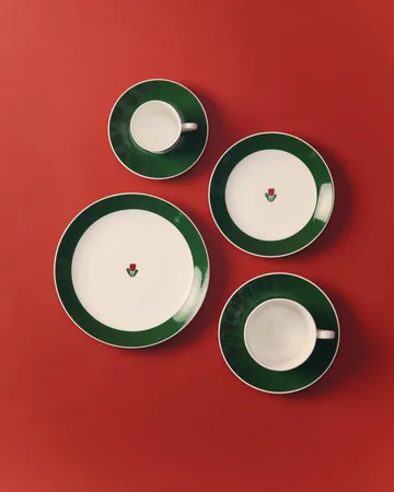 JULIANA πιάτο - Κόκκινο, χωρίς χείλος, Ø18 cm - Gustafsbergs Porslinsfabrik