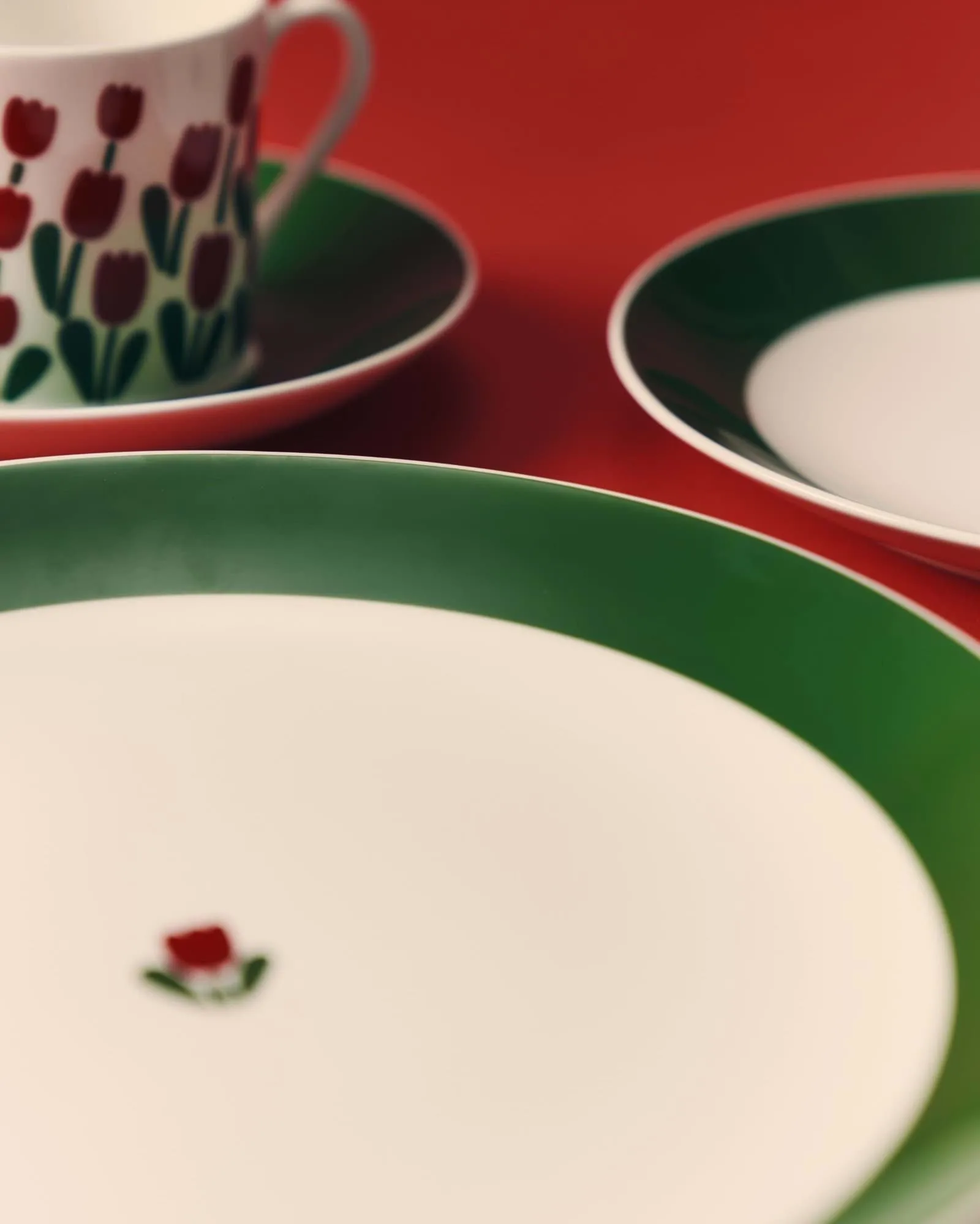 JULIANA πιάτο, Κόκκινο, χωρίς χείλος, Ø22 cm Gustafsbergs Porslinsfabrik
