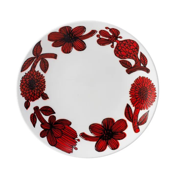 Röd Aster πιάτο - Ø 18 cm - Gustafsbergs Porslinsfabrik