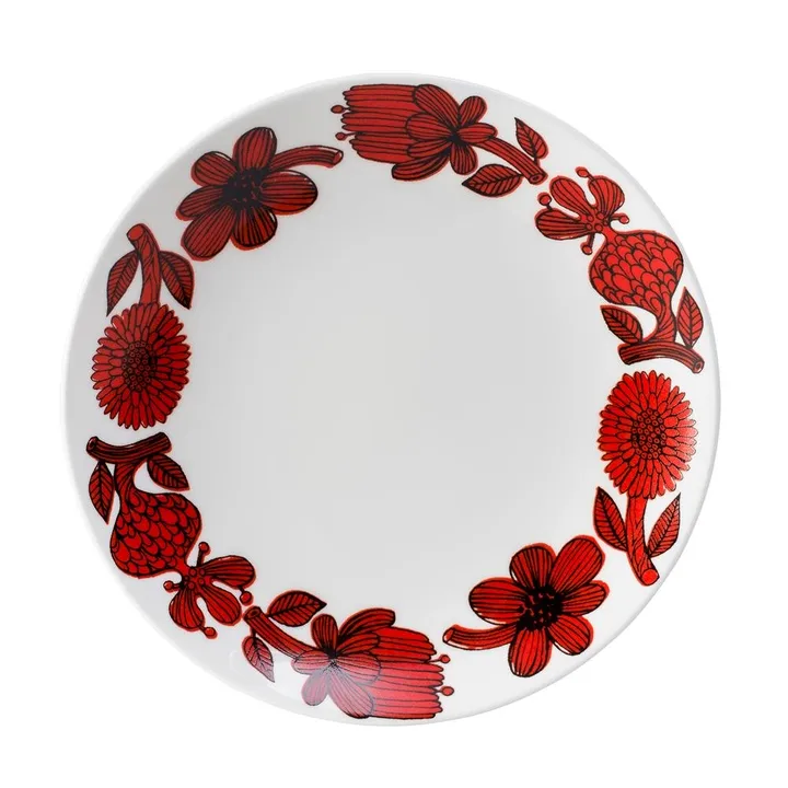 Röd Aster πιάτο - Ø 22 cm - Gustafsbergs Porslinsfabrik