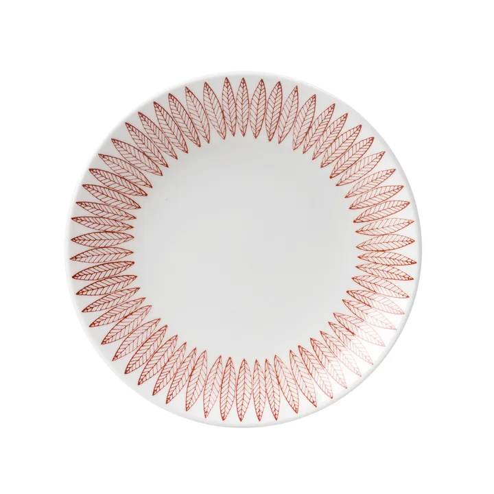 Röd Salix πιάτο - Ø 18 cm - Gustafsbergs Porslinsfabrik
