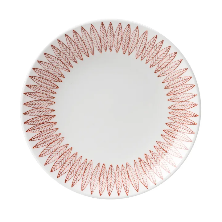 Röd Salix πιάτο - Ø 22 cm - Gustafsbergs Porslinsfabrik