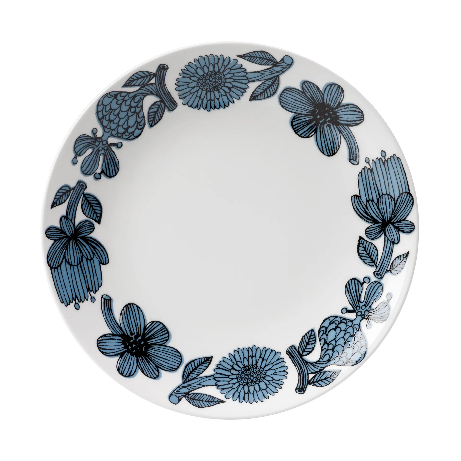 Blå Aster πιάτο, Ø 22 cm Gustavsbergs Porslinsfabrik