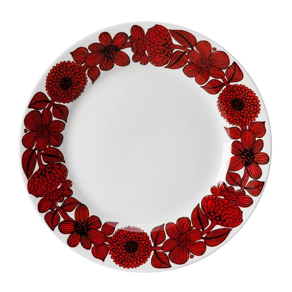 Röd Aster πιάτο, Ø 28 cm Gustavsbergs Porslinsfabrik