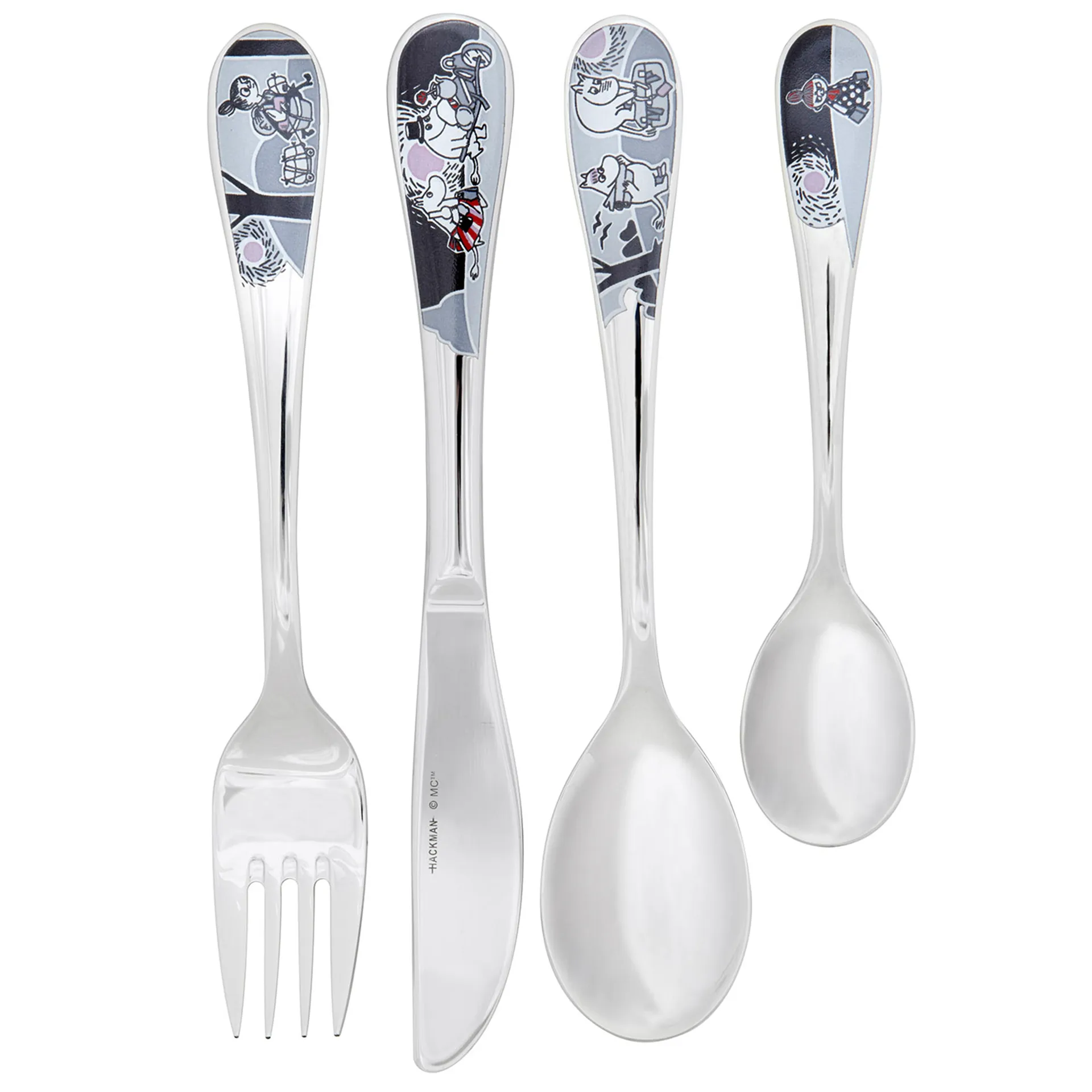 Moomin σετ παιδικά μαχαιροπίρουνα Συσκευασία 4 τεμαχίων, moomin adventure move Hackman