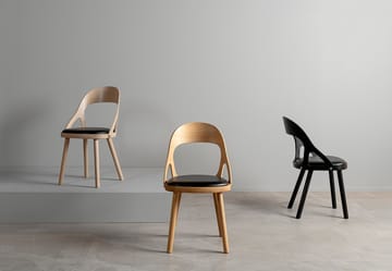 Καρέκλα, Colibri - Λαδωμένη δρυς-μαύρο μαξιλάρι - Hans K