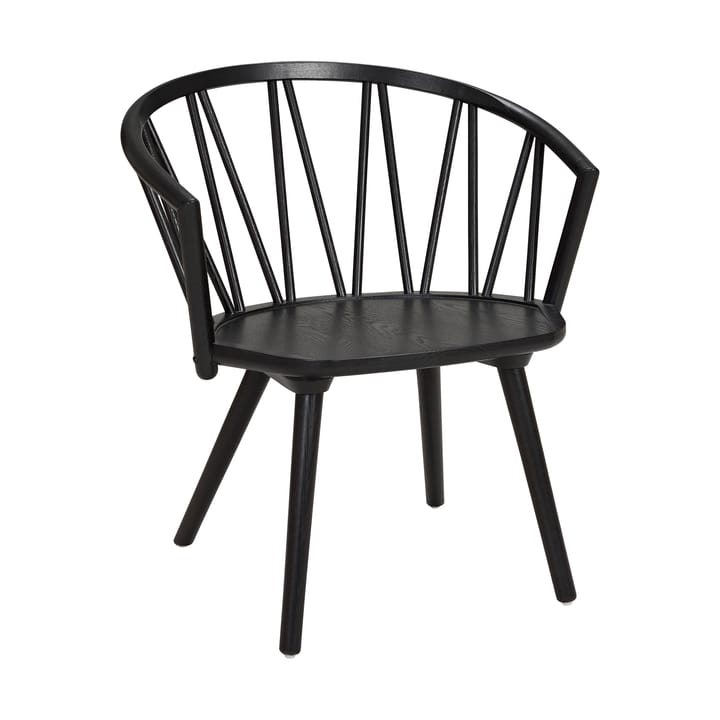 Καρέκλα lounge, ZigZag - Φλαμουριά χρωματισμένη μαύρη - Hans K