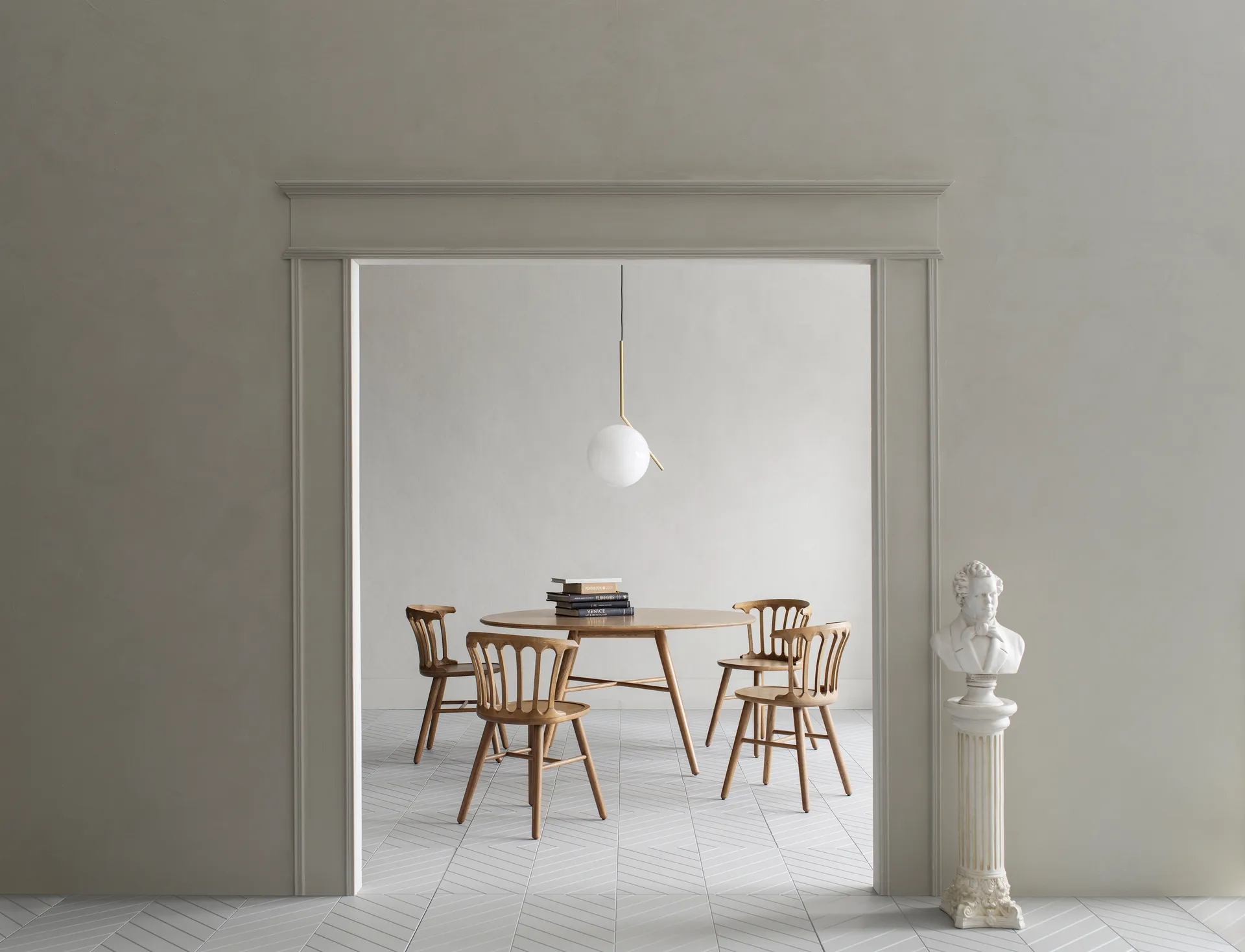 Τραπέζι, San Marco, Ø140 εκ, Λαδωμένη δρυς Hans K