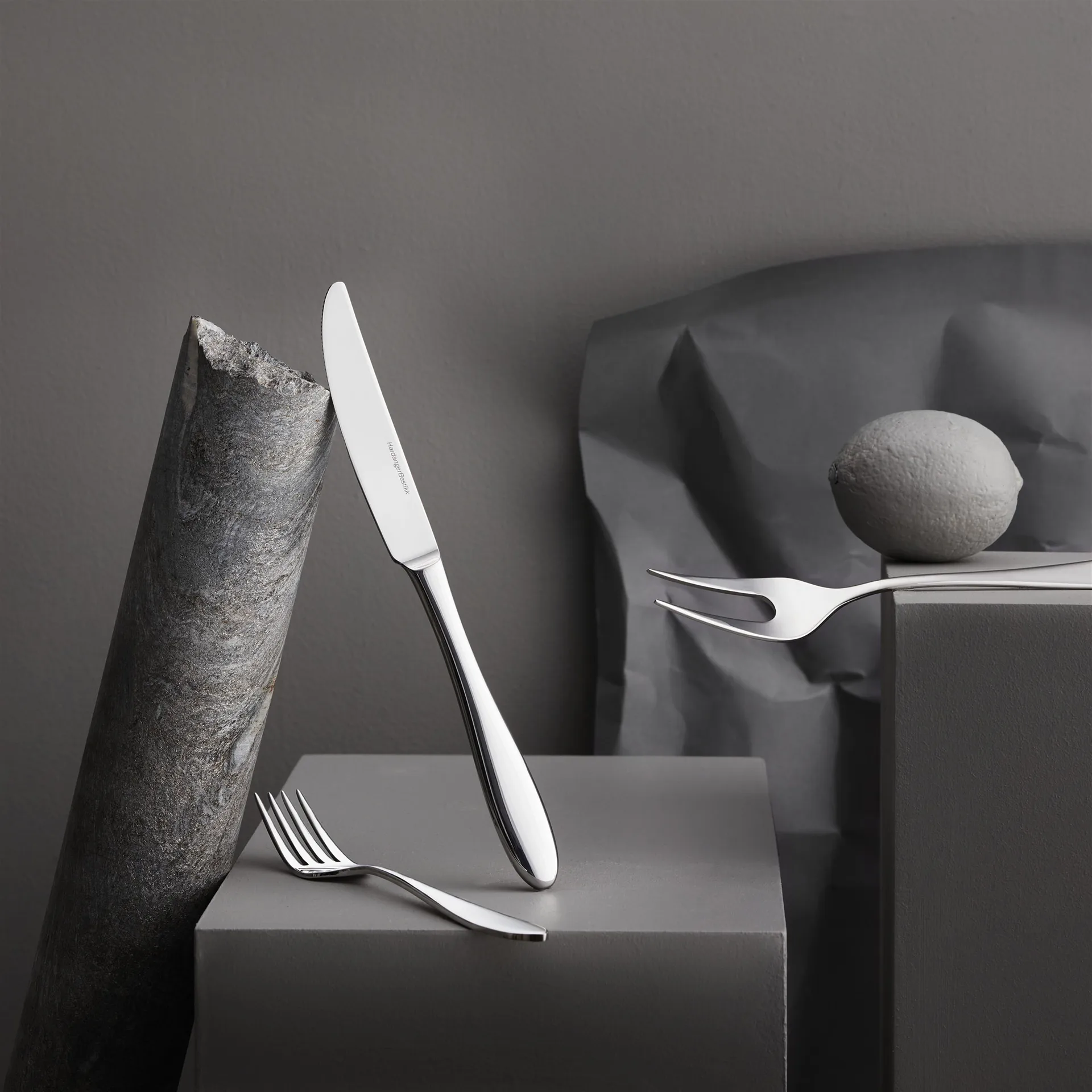 Fjord κουτάλι, Ανοξείδωτο ατσάλι Hardanger Bestikk