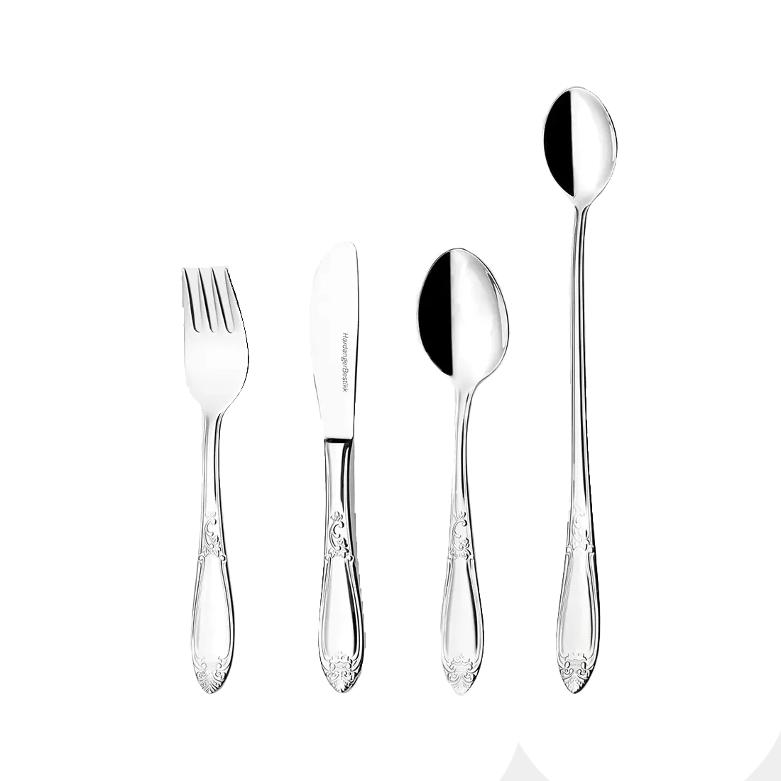 Παιδικά μαχαιροπίρουνα, Nina, 4 τεμάχια, Ανοξείδωτο ατσάλι Hardanger Bestikk