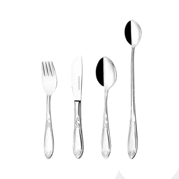 Παιδικά μαχαιροπίρουνα, Nina, 4 τεμάχια - Ανοξείδωτο ατσάλι - Hardanger Bestikk