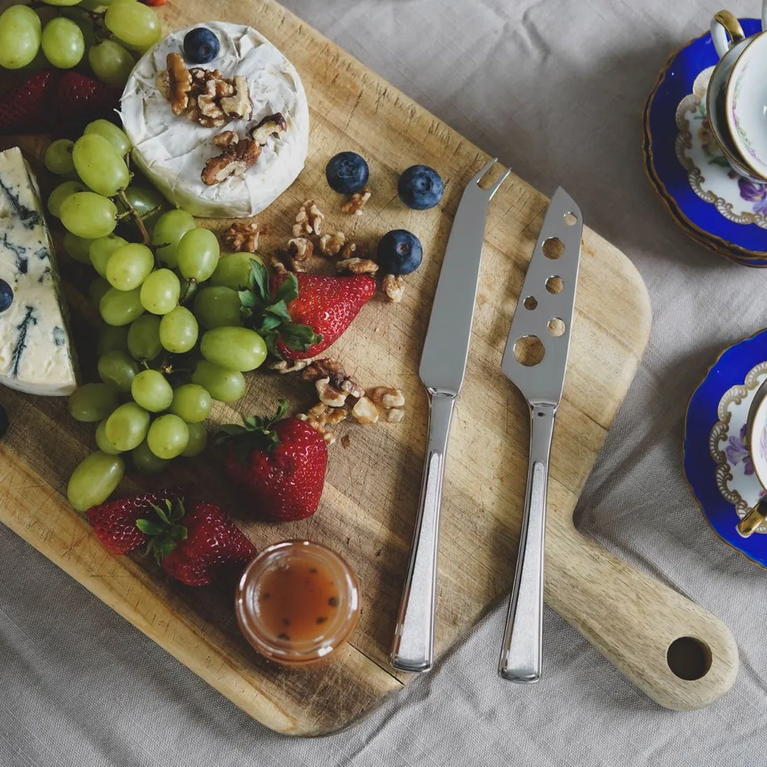 Μαχαίρι τυριού, Ramona, 2 τεμάχια, Ανοξείδωτο ατσάλι Hardanger Bestikk