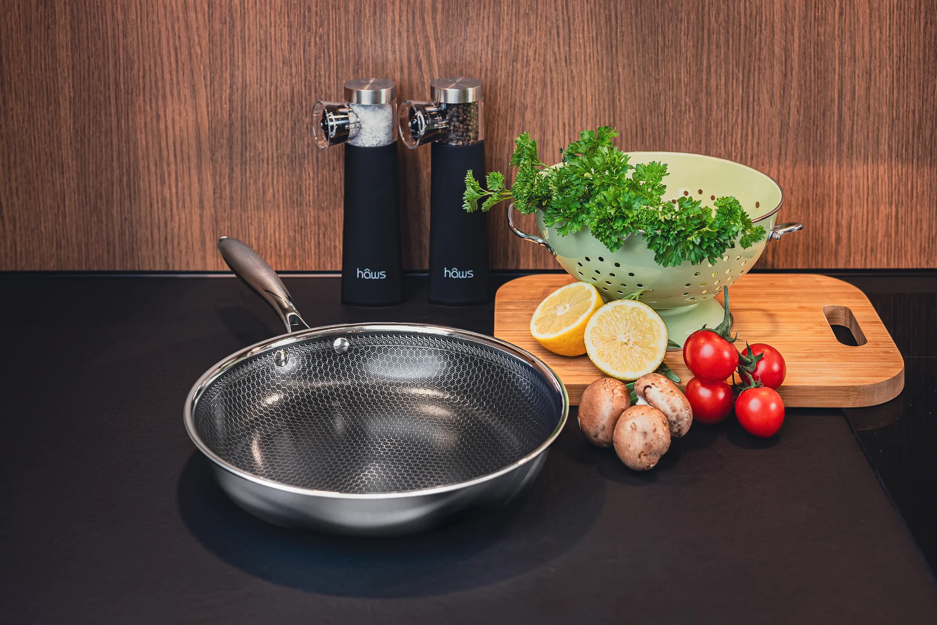 Τηγάνι Hâws Santo hybrid coating 28 εκ., Ανοξείδωτο ατσάλι Hâws
