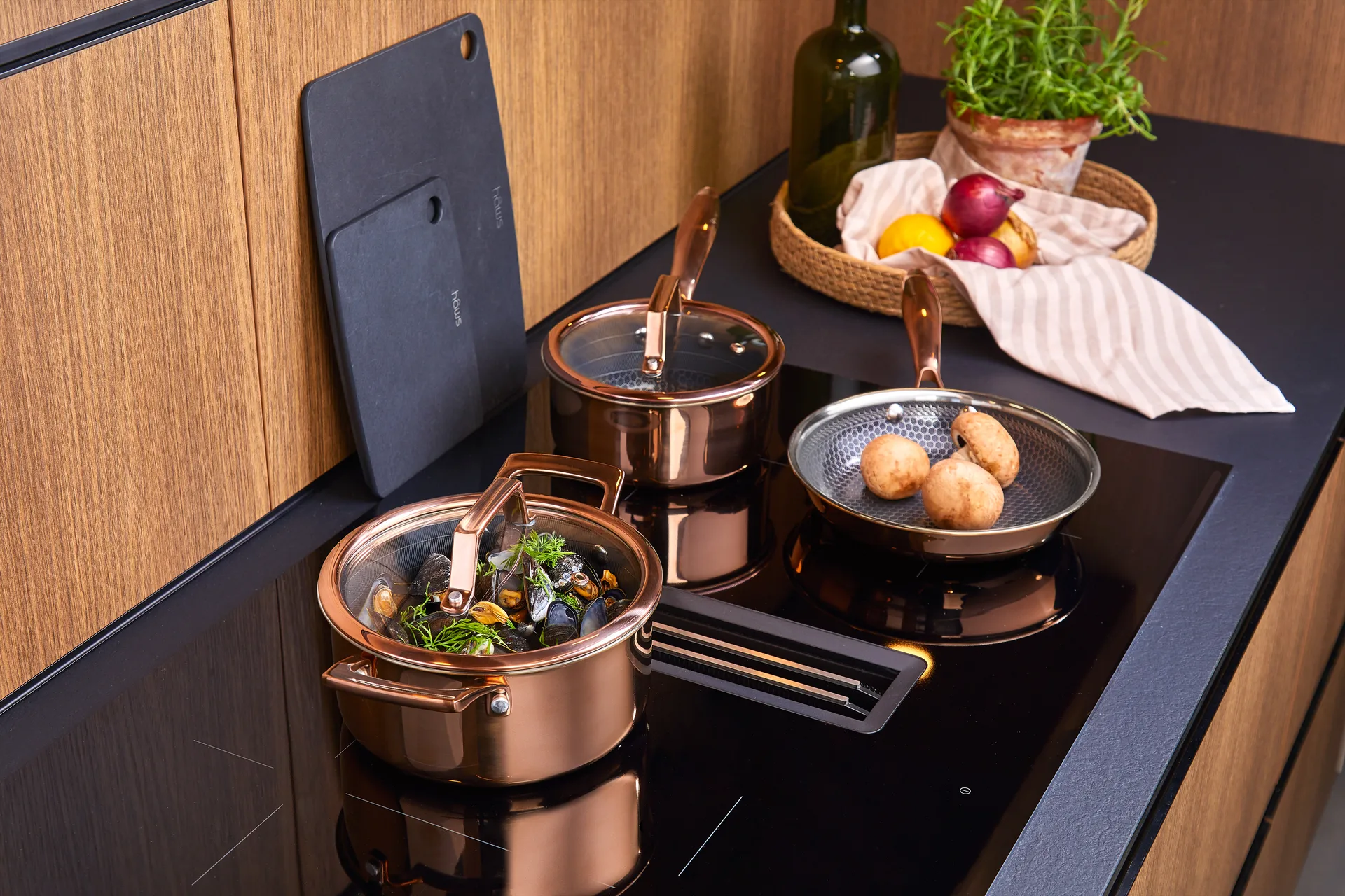 Hâws Santo τηγάνι hybrid coating rose gold, Ø20 εκ. Hâws