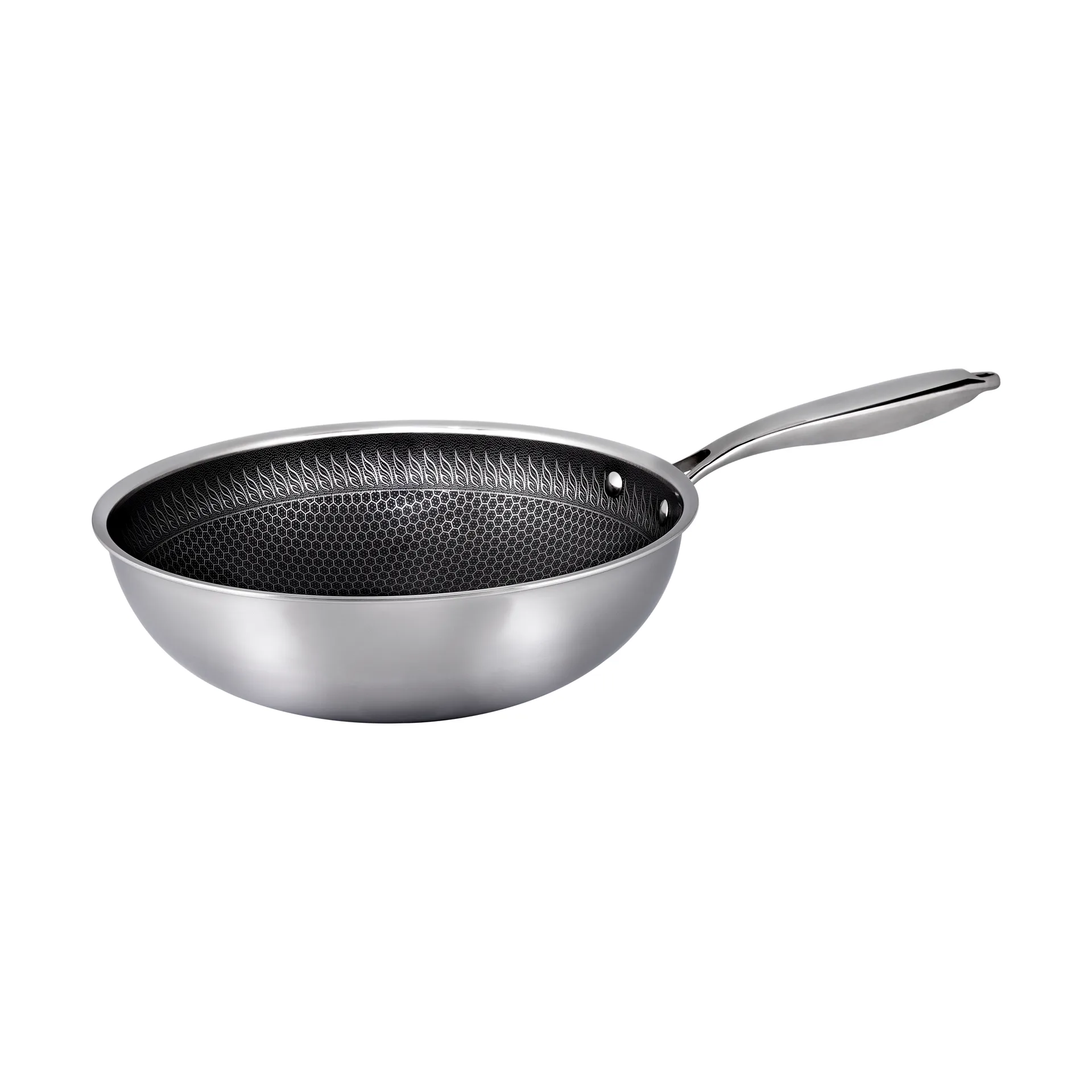 Hâws Santo hybrid coating Σκεύος wok 28 εκ., Ανοξείδωτο ατσάλι Hâws