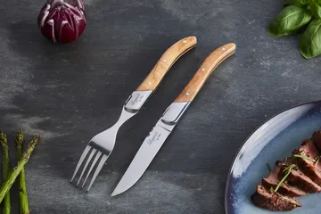 Laguiole By Hâws σετ μαχαιροπήρουνων ψησταριάς 12 τεμαχίων - Olive - Hâws