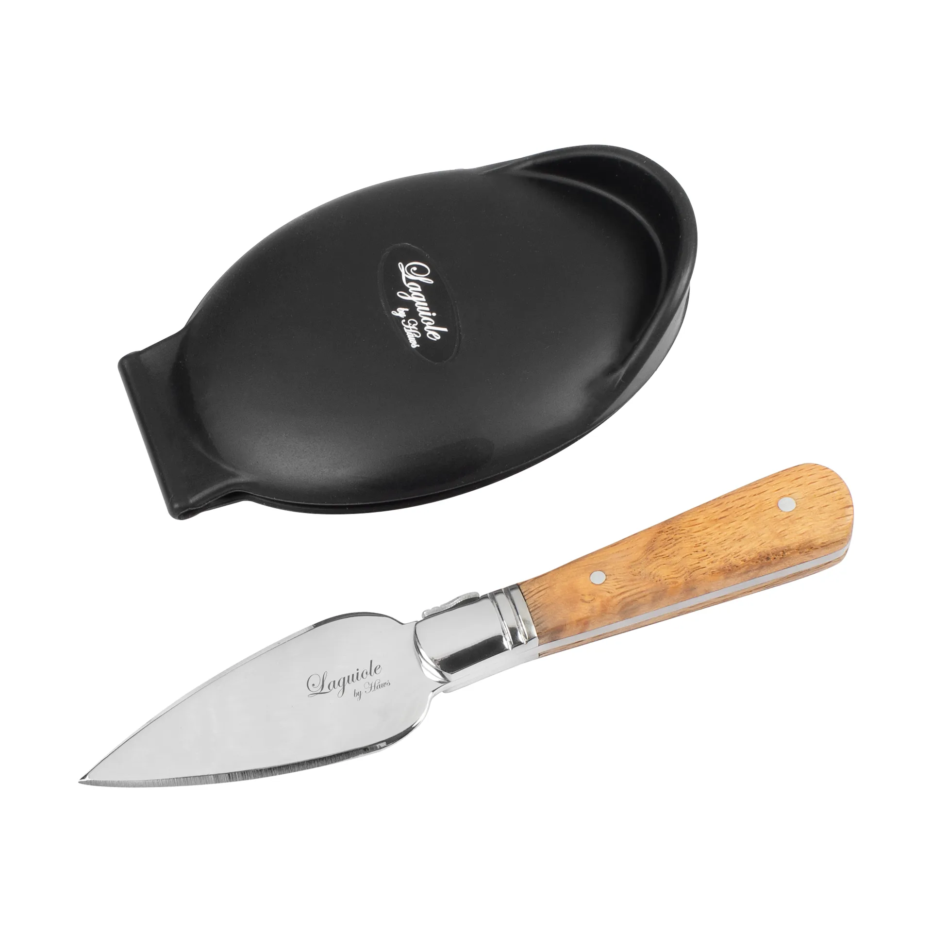Laguiole By Hâws σετ μαχαιριών για στρείδια 2 τεμ., Ελιά-ανοξείδωτο ατσάλι Hâws