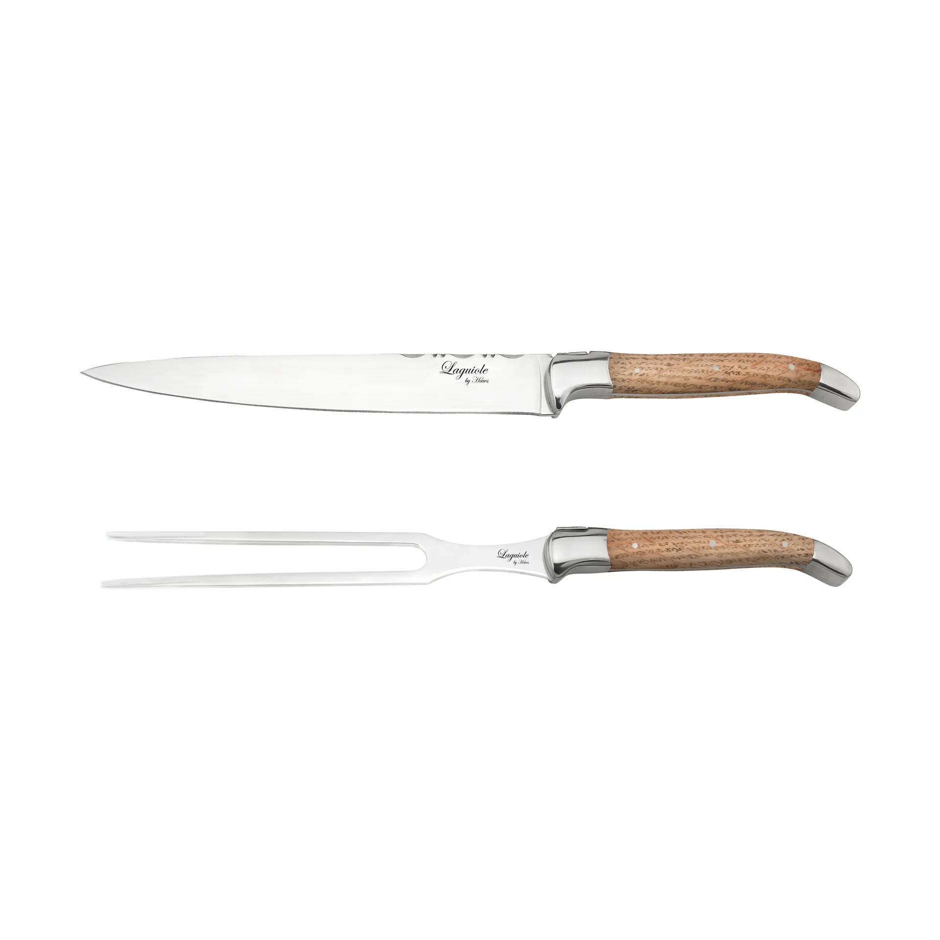 Laguiole By Hâws σετ μαχαιριών για τεμάχισμα 2 τεμ., Oak Hâws