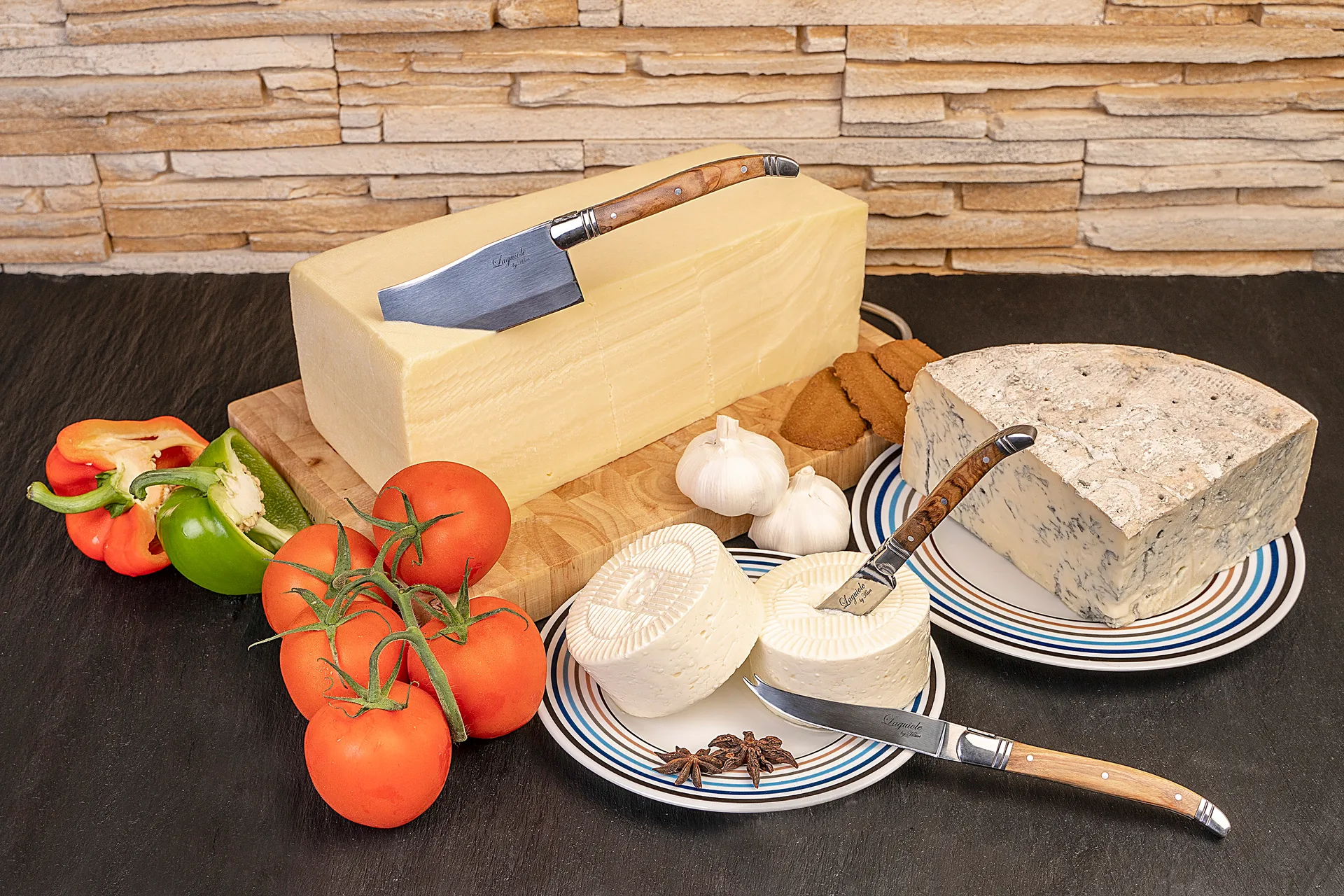 Laguiole By Hâws σετ μαχαιριών τυριού 3 τεμ., Olive Hâws