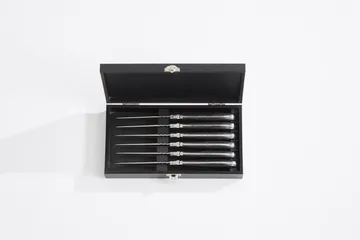 Laguiole By Hâws πιρούνι ψησταριάς 6-pack - Black Wood - Hâws