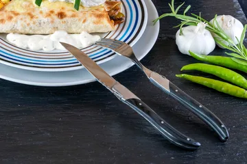 Laguiole By Hâws πιρούνι ψησταριάς 6-pack - Black Wood - Hâws