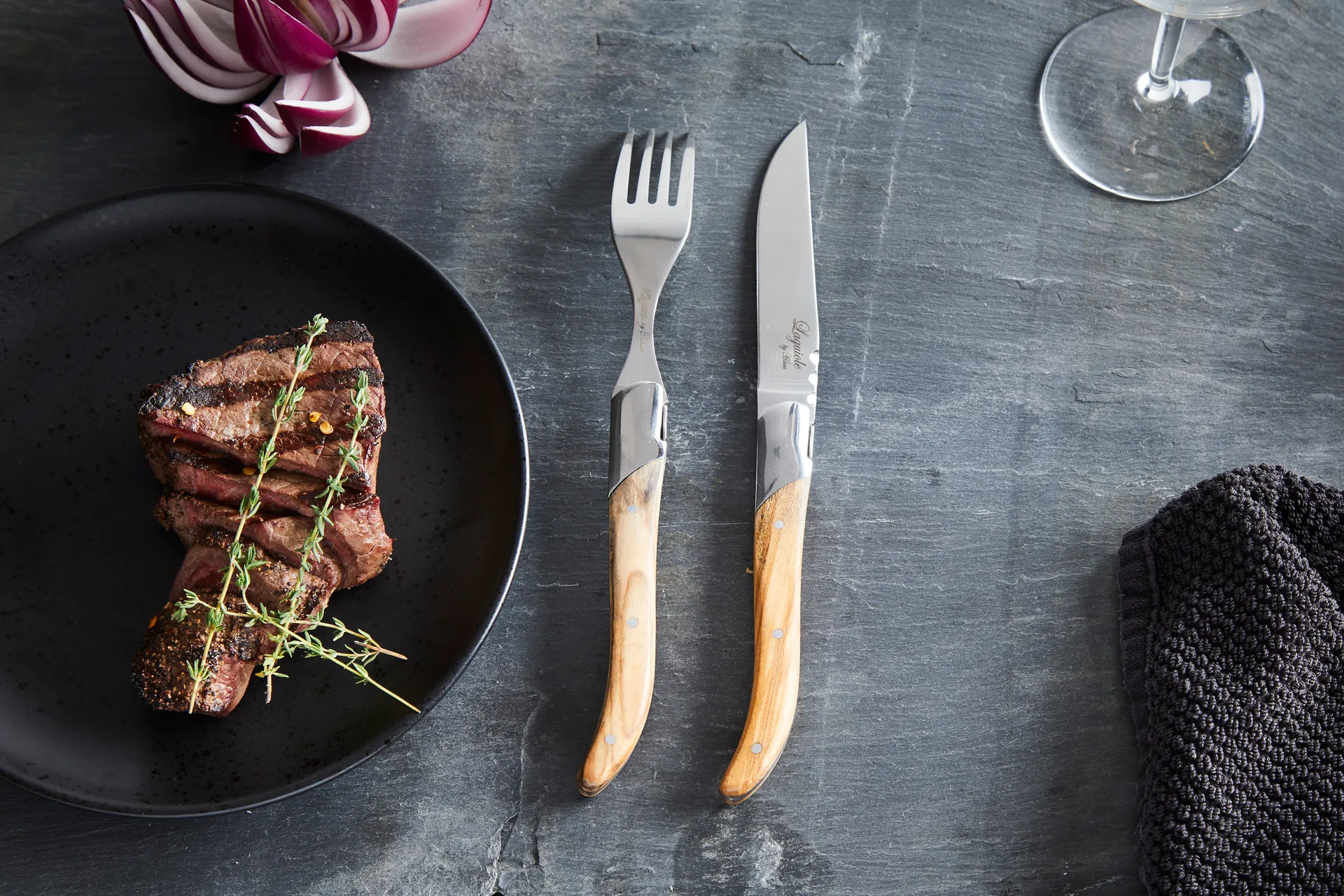 Laguiole By Hâws πιρούνι ψησταριάς 6-pack, Olive Hâws