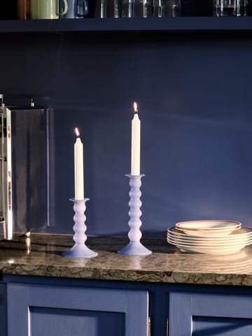 Κυματιστό κηροπήγιο μεσαίο 14 εκ - Jade light blue - HAY
