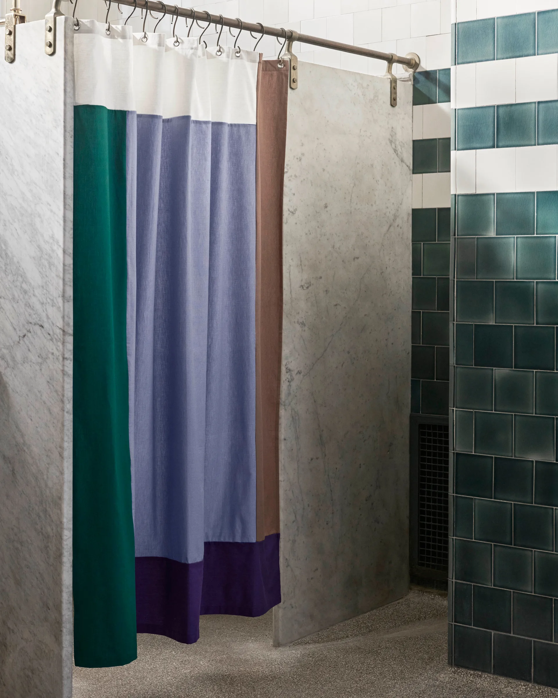 Κουρτίνα ντους 2 όψεων 180x200 εκ, Μπλε HAY