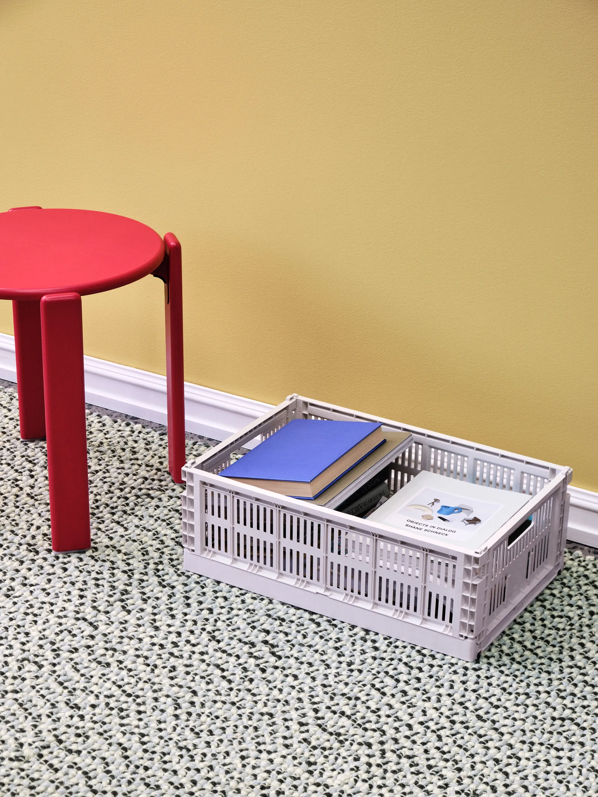 Πλεκτό χαλί 200x300 cm, Γκρι HAY