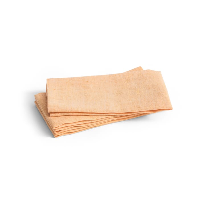 Σετ 4 τεμαχίων Tavolo σουπλά/πετσέτες, Soft orange HAY