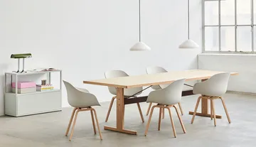 About a Chair 22 2.0 καρέκλα - Λευκό-λακαρισμένη βάση από δρυς - HAY