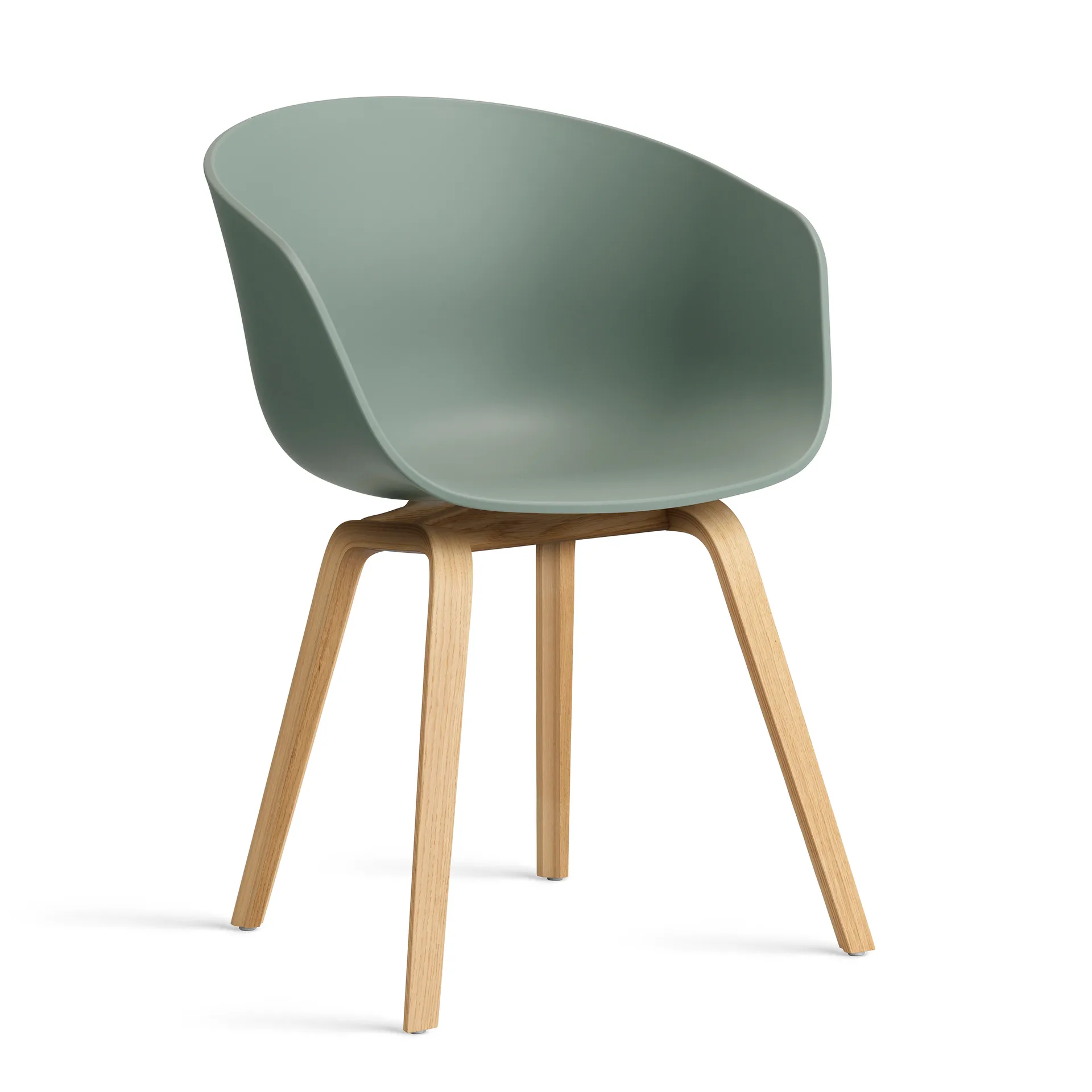 About a Chair 22 2.0 καρέκλα, Fall green-βαμμένη με λάκα βάση από δρύ HAY