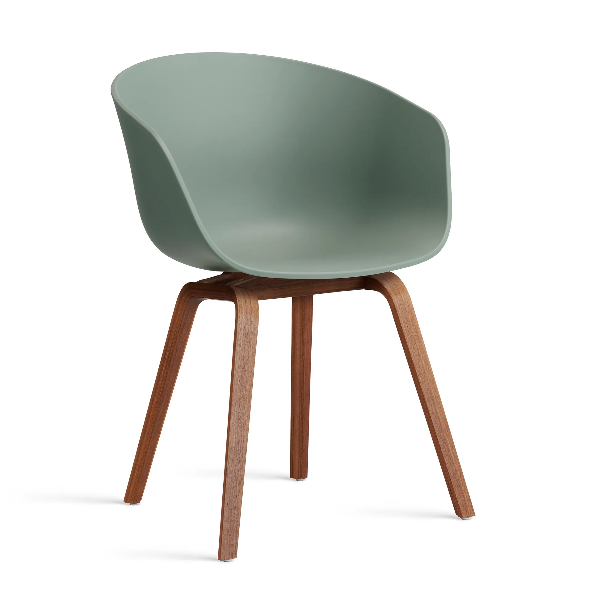 About a Chair 22 2.0 καρέκλα, Fall green-λακαρισμένη βάση από καρυδιά HAY