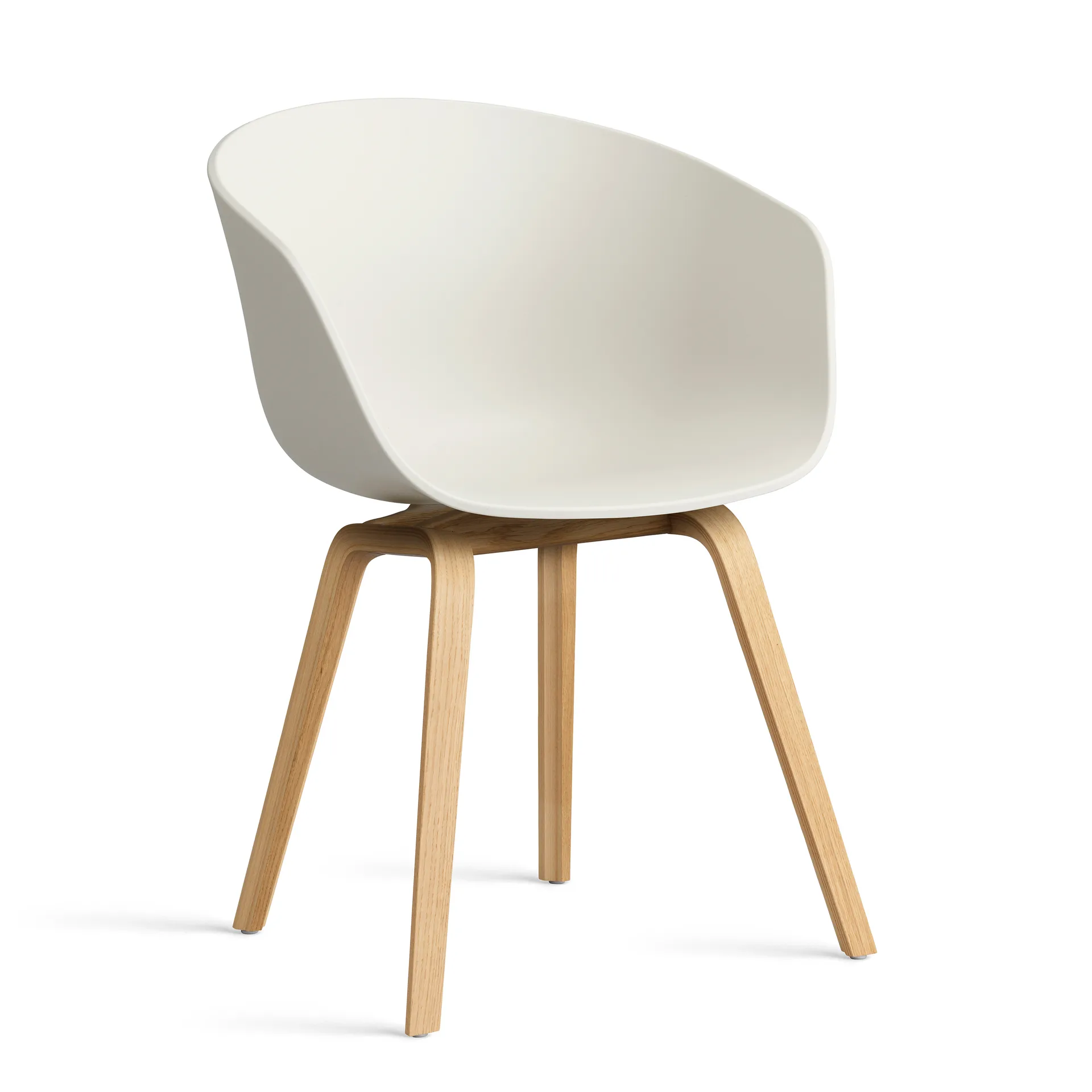 About a Chair 22 2.0 καρέκλα, Melange cream-βαμμένη βάση από δρυ។ HAY