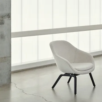 About a Lounge 83 πολυθρόνα lounge - Black dark brown melange-μαύρα πόδια δρυς - HAY