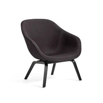 About a Lounge 83 πολυθρόνα lounge - Black dark brown melange-μαύρα πόδια δρυς - HAY
