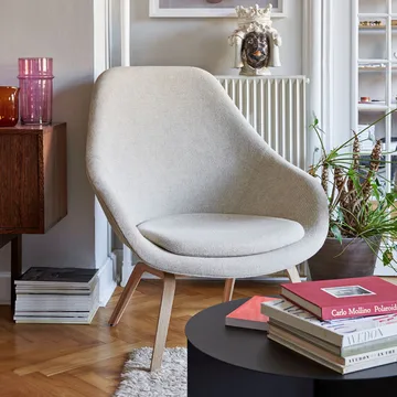 About a Lounge 93 πολυθρόνα - Remix 183 black-μαύρο δρύινα πόδια - HAY