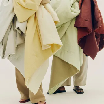 Air Quilt ριχτάρι - Soft yellow, 140x200 cm - HAY