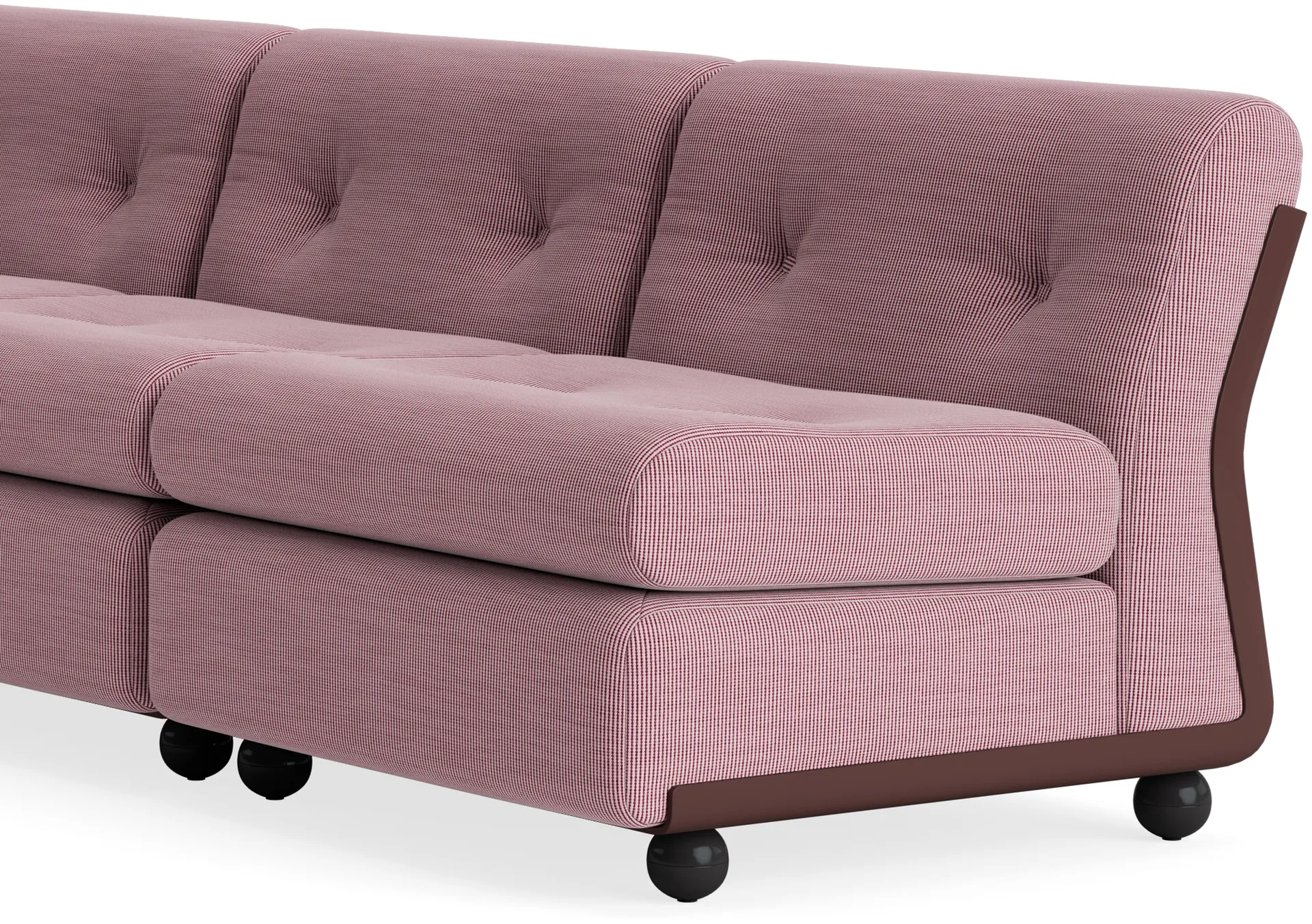 Amanta μονάδα καναπέ, Burgundy red-yuma 1851, 3-θέσεων HAY