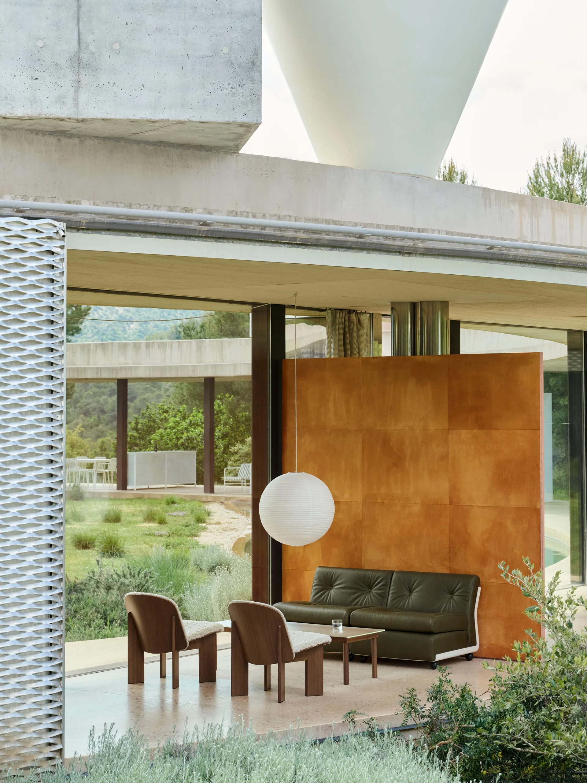 Amanta μονάδα καναπέ, Cream beige-sense forest, 2-θέσιο HAY