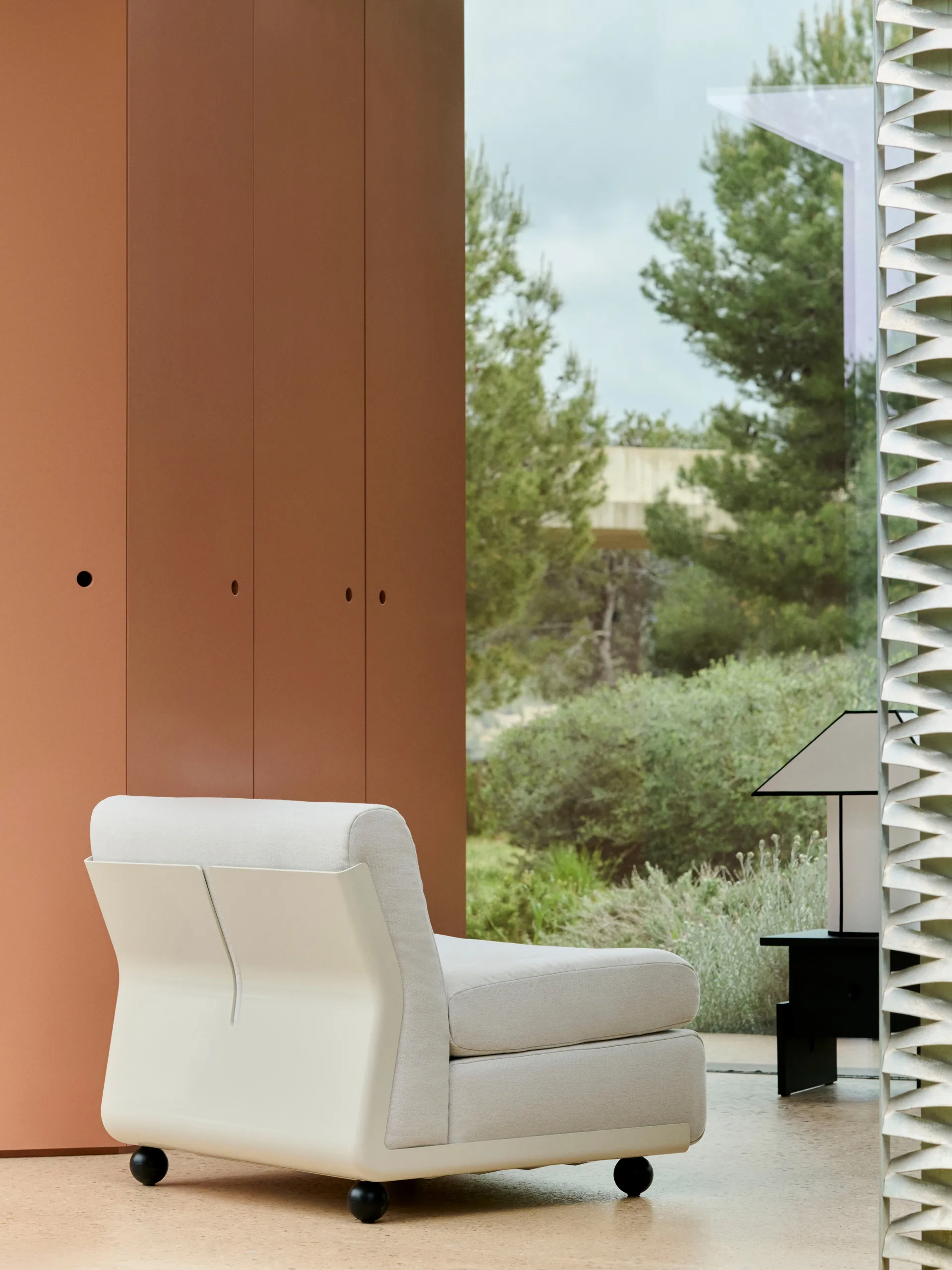 Amanta μονάδα καναπέ, Cream beige-story 102, 1-θέση/πολυθρόνα HAY