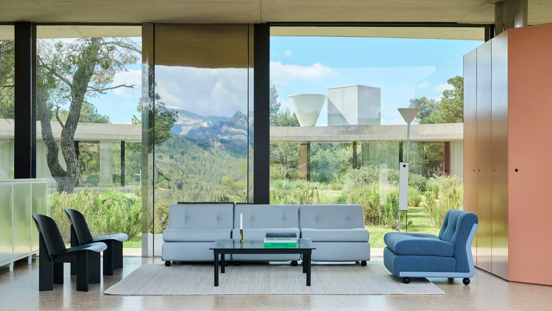 Amanta μονάδα καναπέ, Frost blue-turf blue, 1-θέση/πολυθρόνα HAY