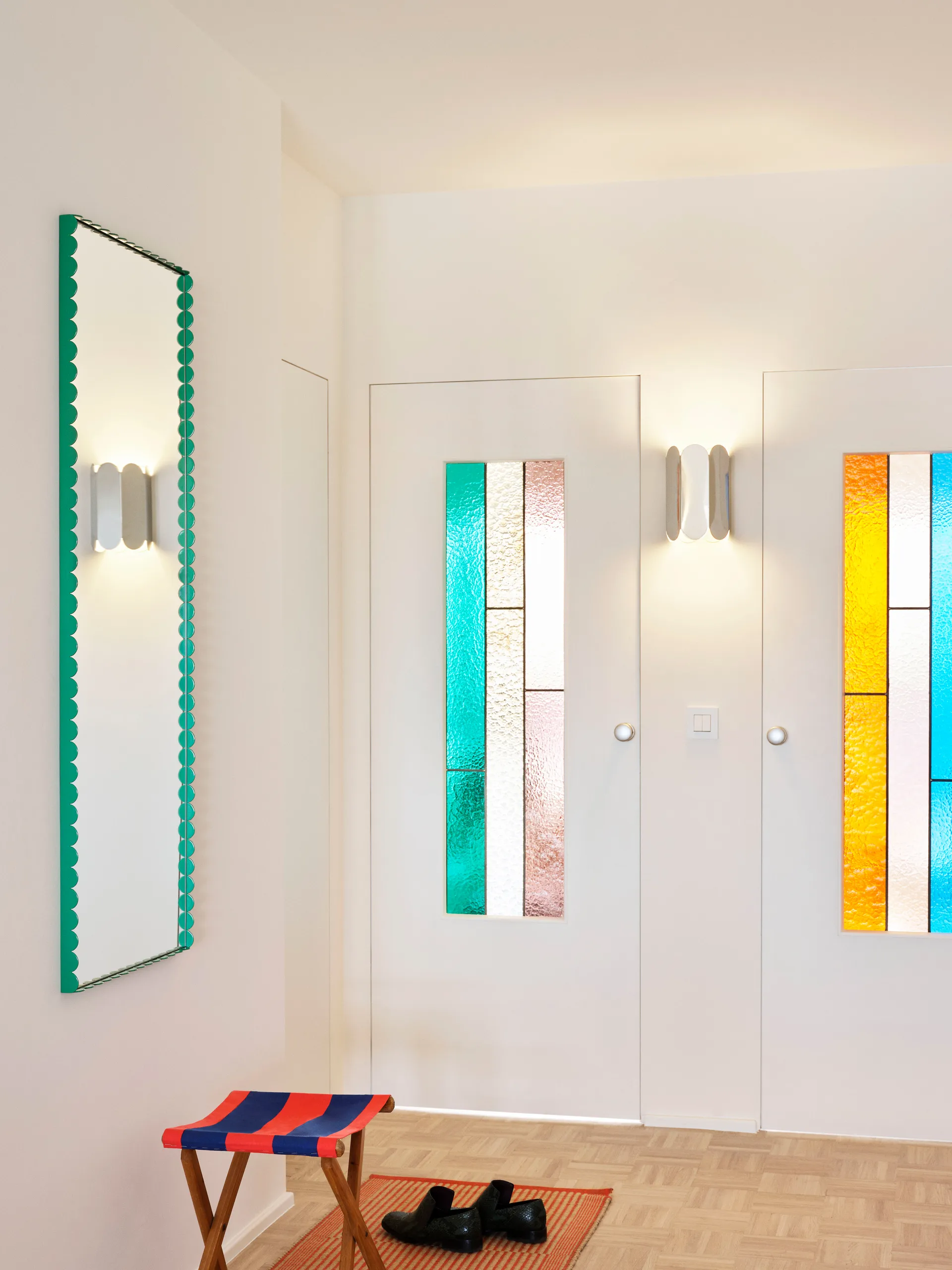 Καθρέπτης Arcs Mirror Rectangle M, μέγεθος 50x133,5 cm, Green HAY