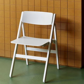 Backflip Chair καρέκλα - Cream white βαμμένη οξιά - HAY