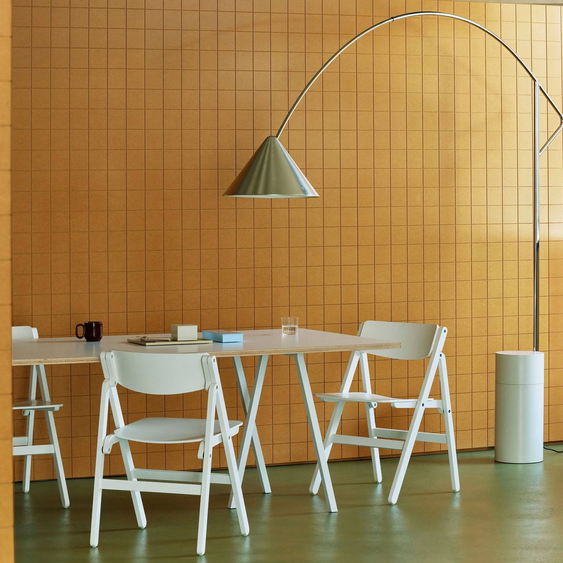 Backflip Chair καρέκλα, Cream white βαμμένη οξιά HAY