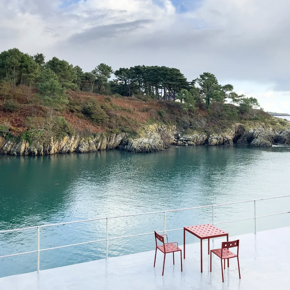 Balcony καρέκλα, κιμωλία beige HAY