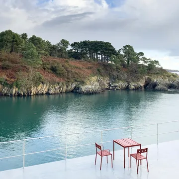 Balcony καρέκλα - κιμωλία beige - HAY